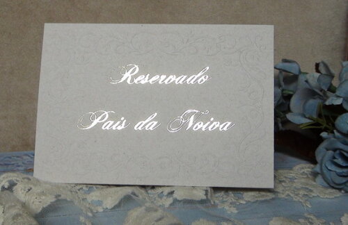 Reservado de Mesa - Casamento - 06 un
