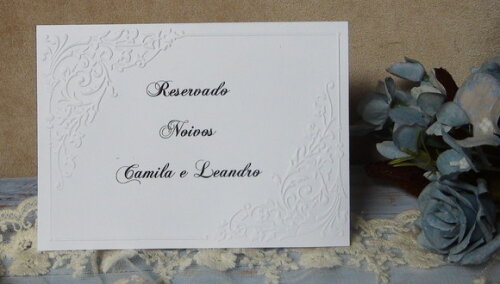 Reservado de Mesa - Casamento - 06 un