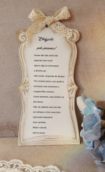 Tag - obrigada pela Presença Casamento - 10 un