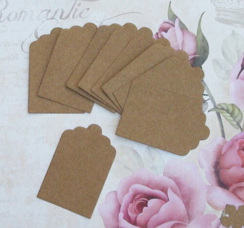 Tags em Papel Craft - 10 UN