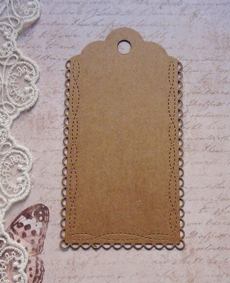 Tags em Papel Craft - 14x7,5 cm -20 Un.