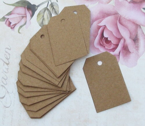 Tags em Papel Craft - 50 UN