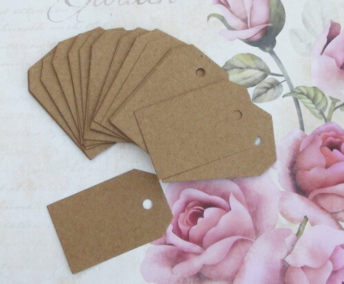 Tags em Papel Craft - 50 UN