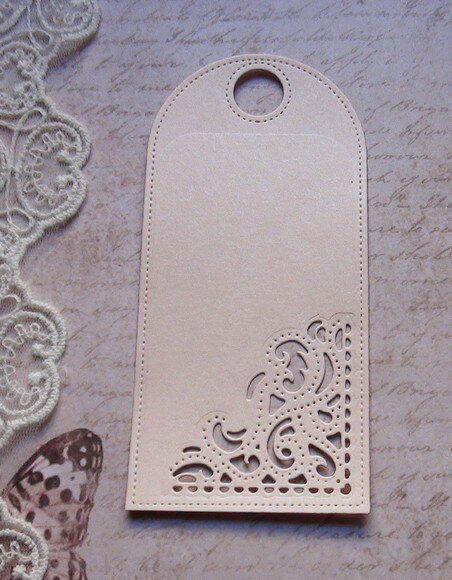 Tags em Papel Metalizado - 13,0 x 6,0 cm - 20 un