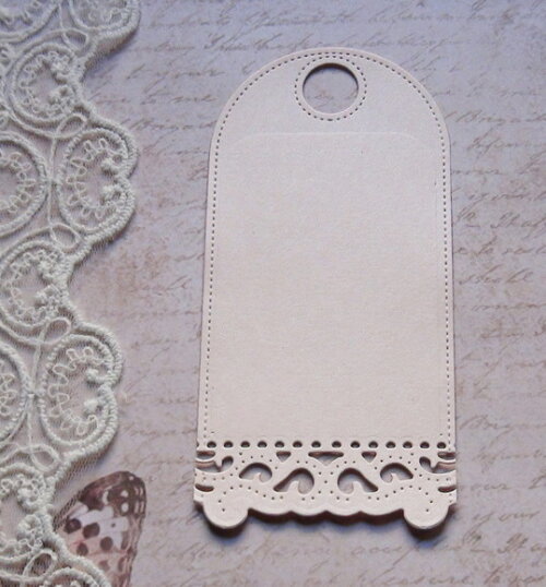 Tags em Papel Metalizado - 12,5 x 6,0 -20 un