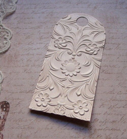 Tags em Papel Metalizado - 12.5 x 6.0 cm -20 un