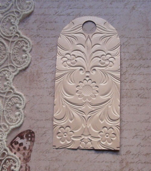 Tags em Papel Metalizado - 12.5 x 6.0 cm -20 un