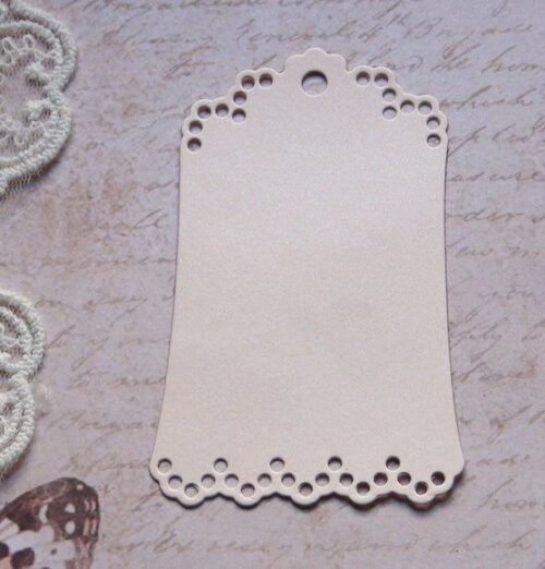 Tags em Papel Metalizado - 8,5 x 5,0 cm -20 un
