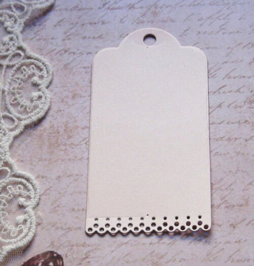 Tags em Papel Metalizado - 9,5 x 5,0 cm -20 un