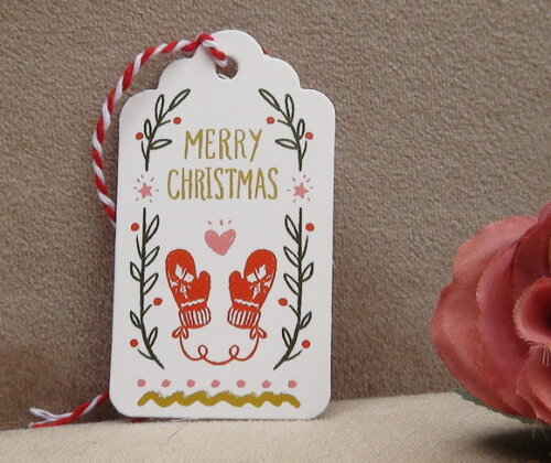 Tags Merry Christmas - 10 Unidades.