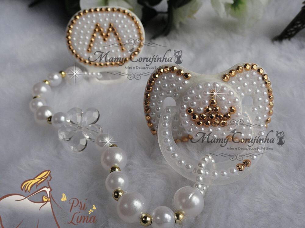 Chupeta Luxo + Prendedor Princess M