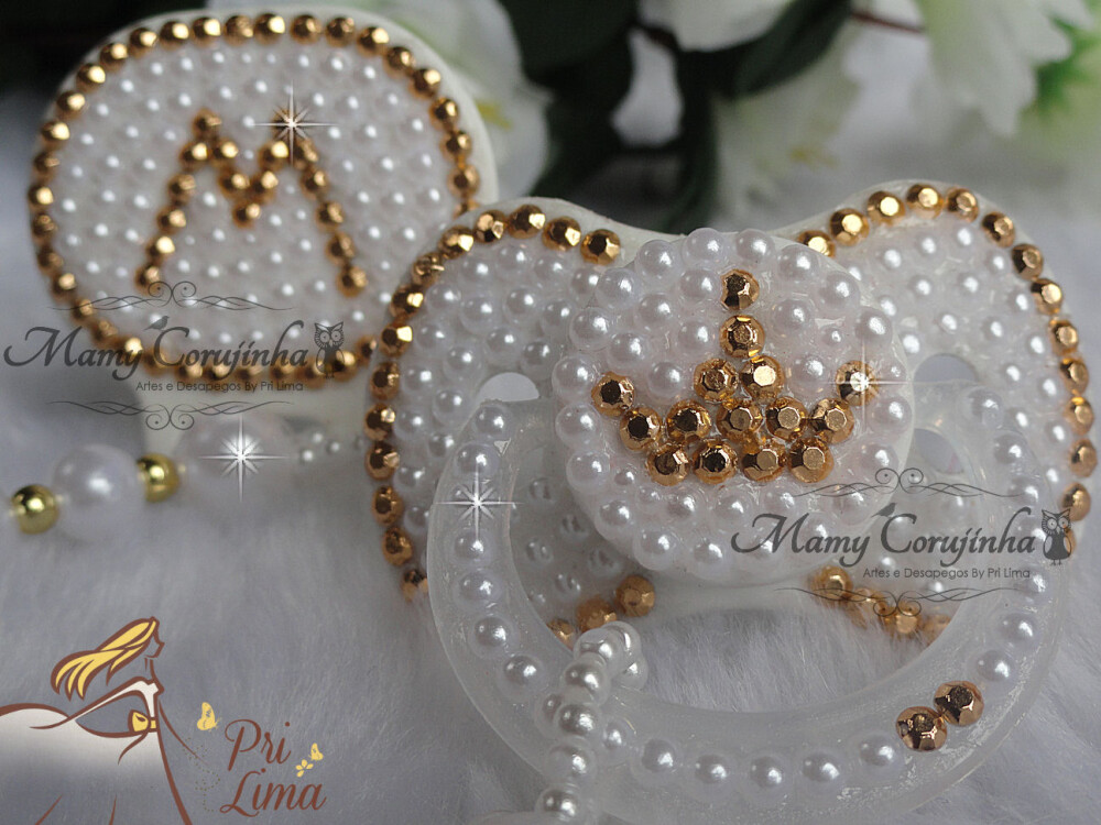 Chupeta Luxo + Prendedor Princess M