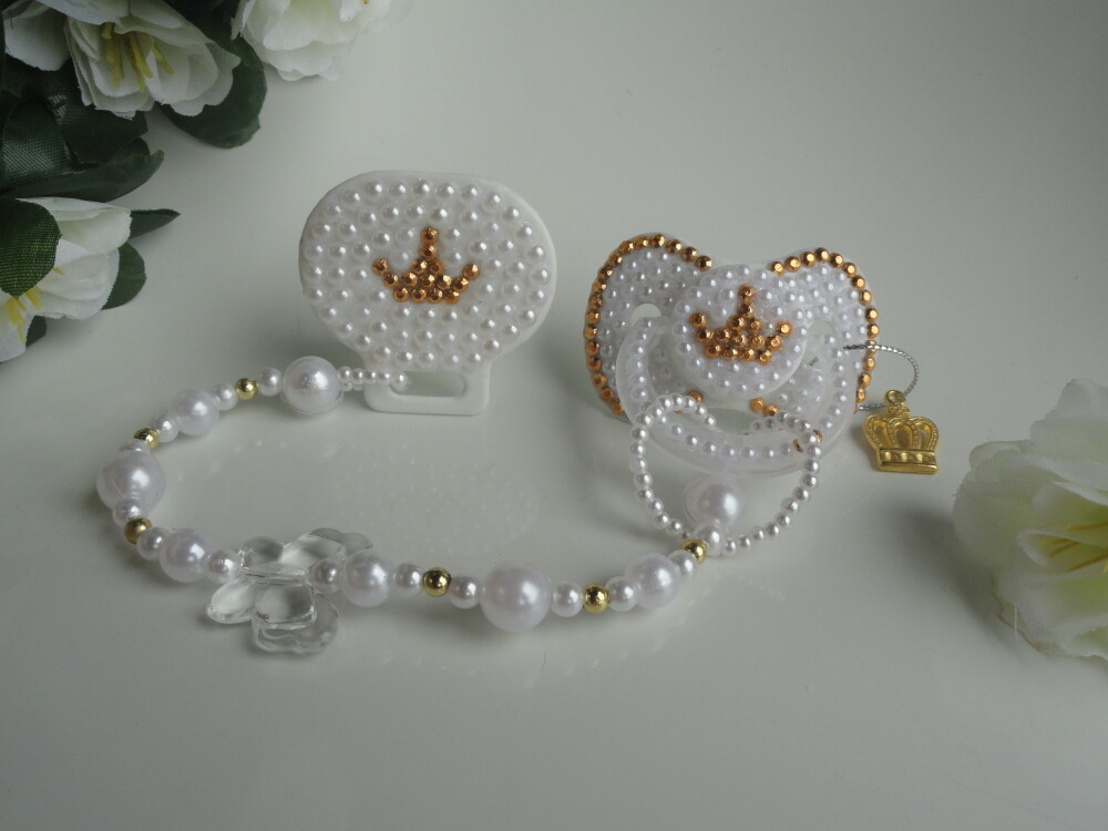 Chupeta Luxo + Prendedor luxo