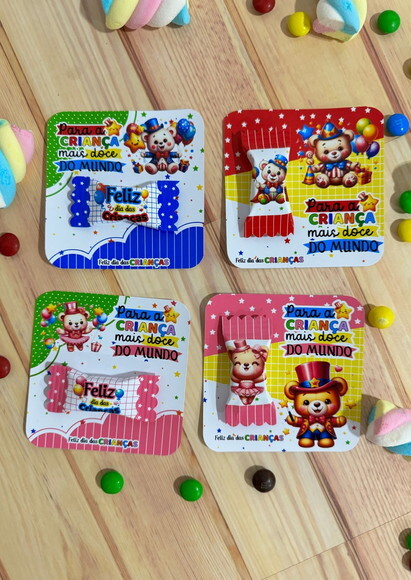 (10 Unidades) Card + Balinha Personalizada