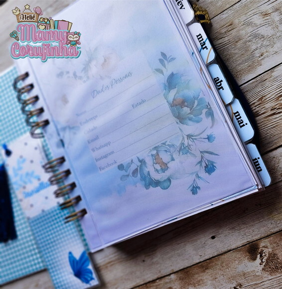 Agenda Personalizada 1 Dia Por Página com Divisória e Brinde