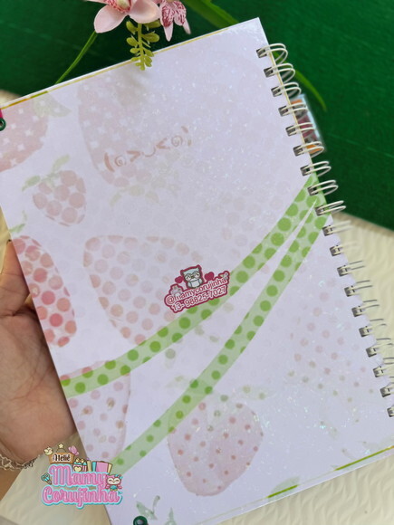 Caderno 10 de Matérias- Margo Pink -sem Adesivo- Torajo