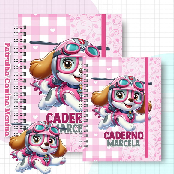 Caderno A5 Patrulha Canina