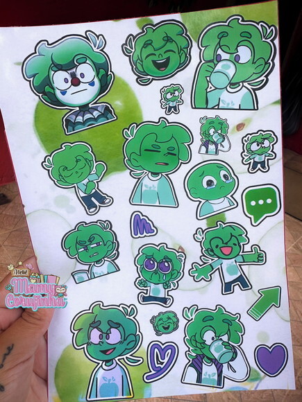Cartela de Adesivo Torajo- Mundo Torajo- Stickers