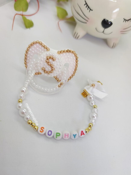 Chupeta com nome Sophya