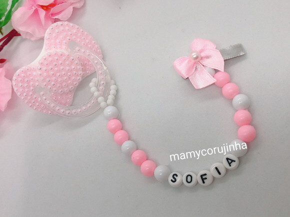 Chupeta com nome Sofia