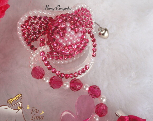 Chupeta coroa Pink