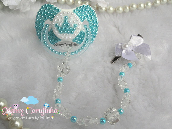 Chupeta Coroa principe Tiffany