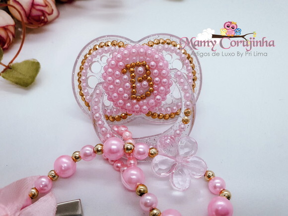 Chupeta fase 2 Rosa + prendedor simples B