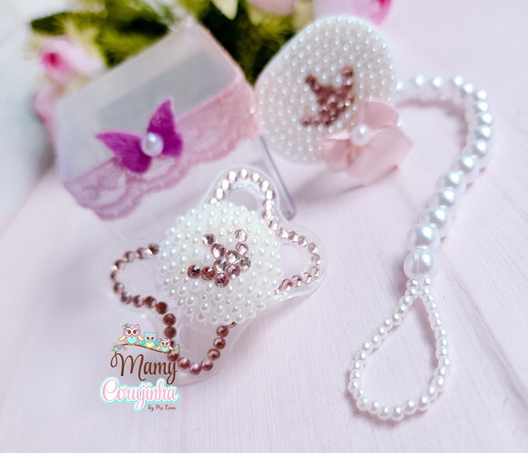 Chupeta Mam + Prendedor Luxo Princess