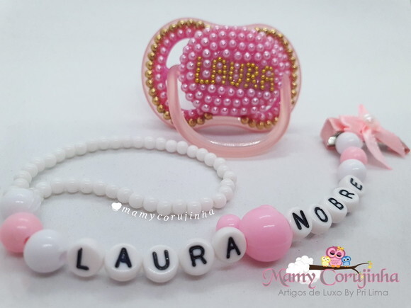Chupeta marca Luxo Laura + Prendedor Luxo