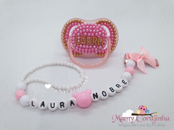 Chupeta marca Luxo Laura + Prendedor Luxo