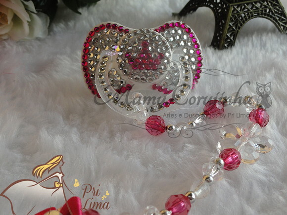 Chupeta Pink cristal