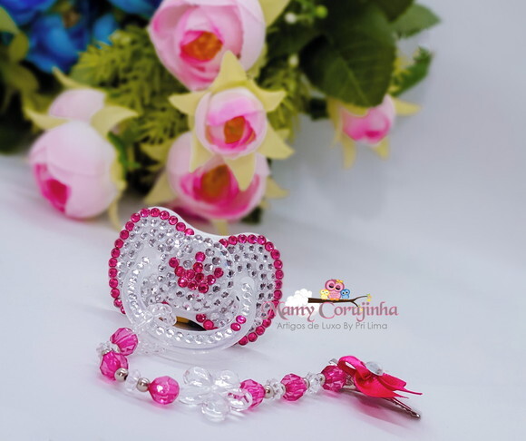 Chupeta Pink cristal