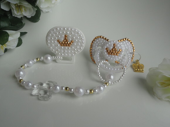 Chupeta Princess + prendedor luxo