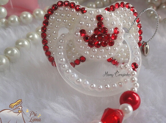 Chupeta Princess Vermelho