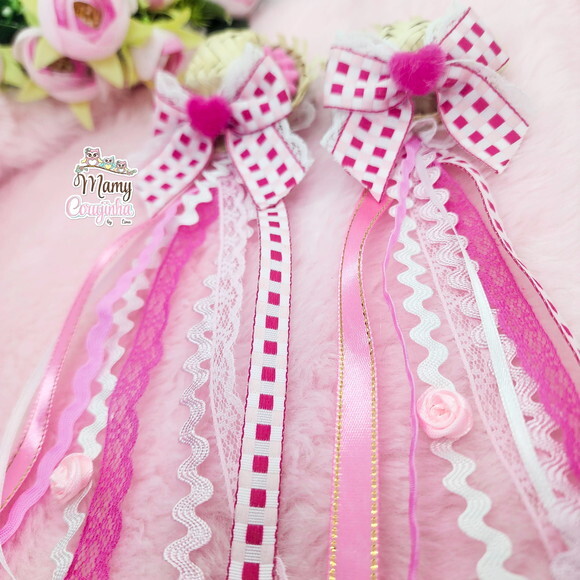 Duplinha Chapeuzinho Menina Rosa