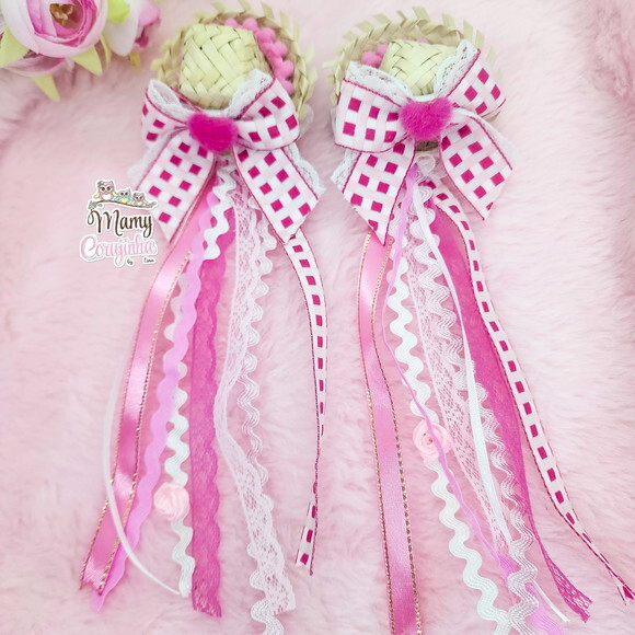 Duplinha Chapeuzinho Menina Rosa