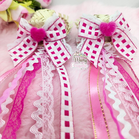 Duplinha Chapeuzinho Menina Rosa