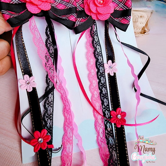 Duplinha de Laço Pink com Fitas