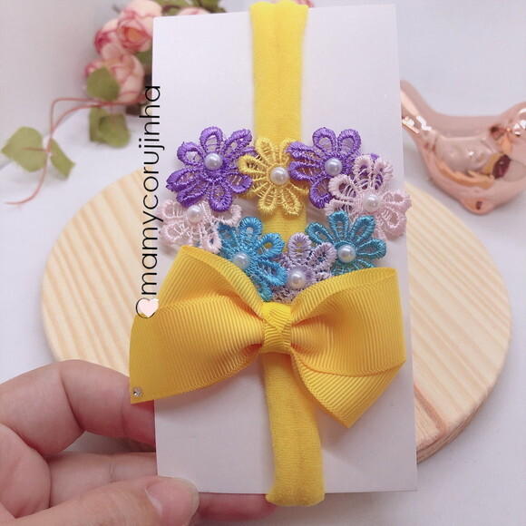 Faixa spring love amarelo