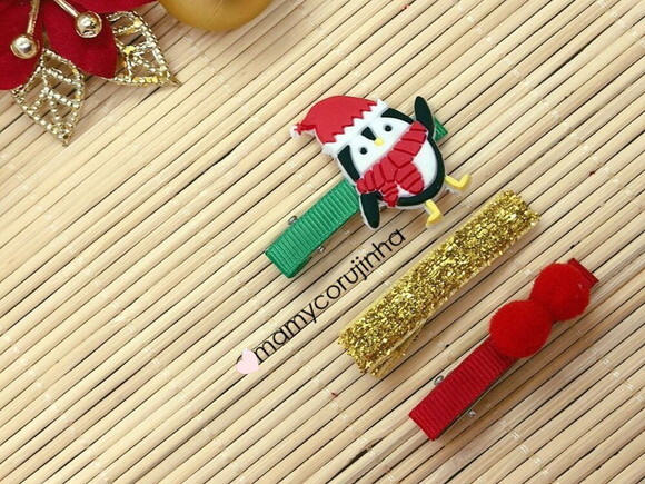 Hair clip Pinguim