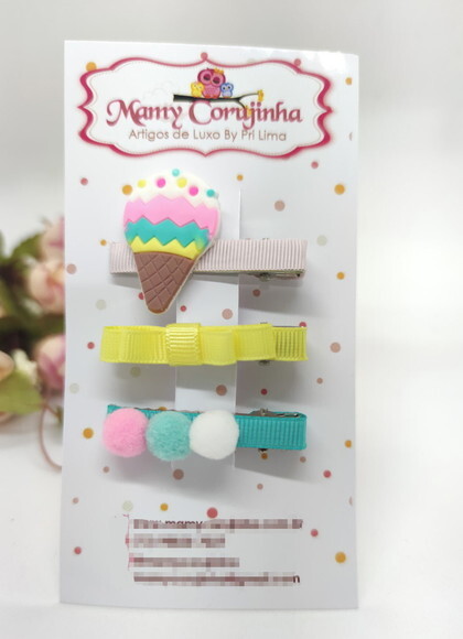 Hair Clips Sorvete