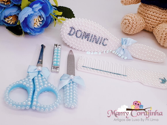 Kit branco com rosa bebe