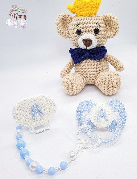 Kit Chupeta + Prendedor Luxo Azul a