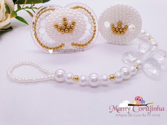 Kit Chupeta MAM+ prendedor Luxo Princess