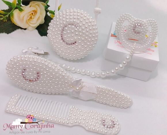Kit Luxo C prata com branco
