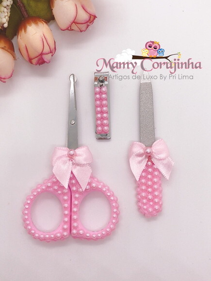 Kit Manicure ROSA com tesourinha