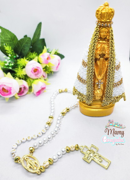 Kit N.s. Aparecida + Terço Personalizado