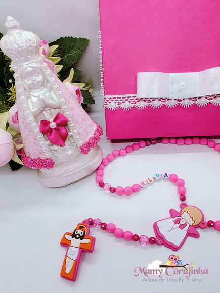 Kit N.S. Aparecida Baby + Terço + caixa