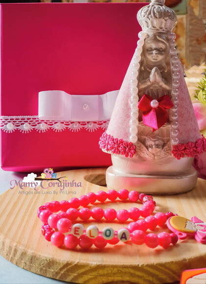 Kit N.S. Aparecida Baby + Terço + caixa