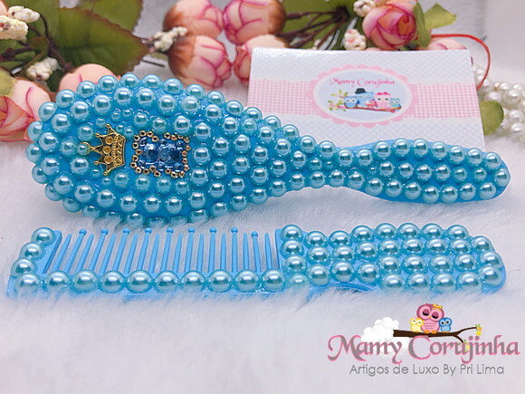 Kit pente + escova urso Príncipe